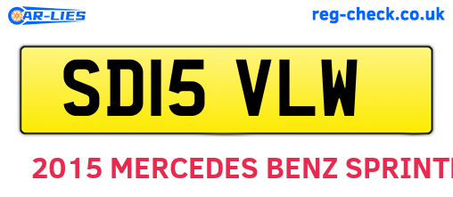 SD15VLW are the vehicle registration plates.