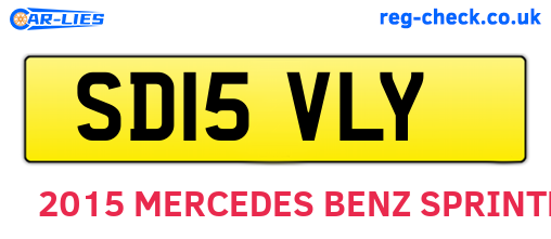 SD15VLY are the vehicle registration plates.