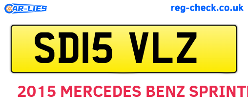 SD15VLZ are the vehicle registration plates.