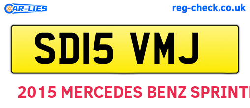 SD15VMJ are the vehicle registration plates.