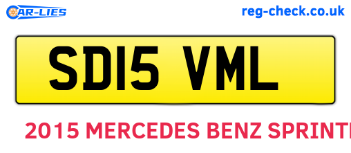 SD15VML are the vehicle registration plates.