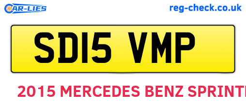 SD15VMP are the vehicle registration plates.