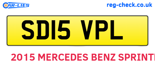 SD15VPL are the vehicle registration plates.