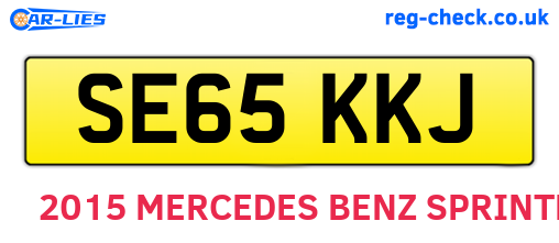 SE65KKJ are the vehicle registration plates.
