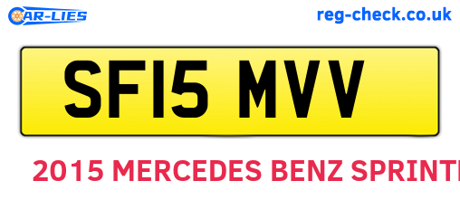 SF15MVV are the vehicle registration plates.