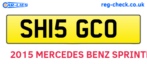 SH15GCO are the vehicle registration plates.