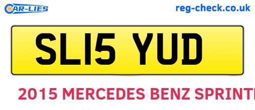 SL15YUD are the vehicle registration plates.