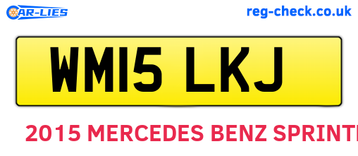WM15LKJ are the vehicle registration plates.