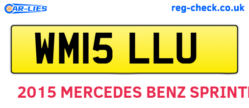 WM15LLU are the vehicle registration plates.