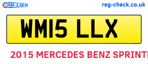 WM15LLX are the vehicle registration plates.