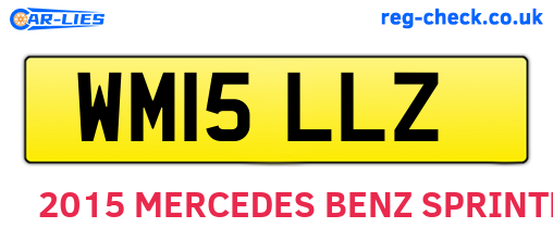 WM15LLZ are the vehicle registration plates.