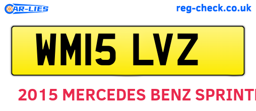 WM15LVZ are the vehicle registration plates.