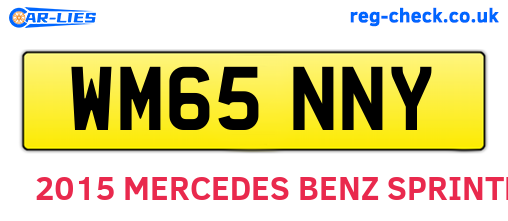 WM65NNY are the vehicle registration plates.