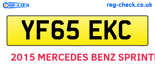 YF65EKC are the vehicle registration plates.
