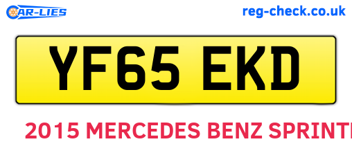 YF65EKD are the vehicle registration plates.