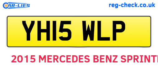 YH15WLP are the vehicle registration plates.