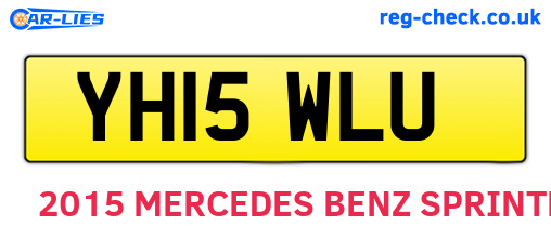YH15WLU are the vehicle registration plates.