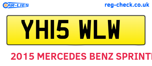 YH15WLW are the vehicle registration plates.