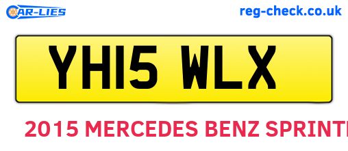 YH15WLX are the vehicle registration plates.