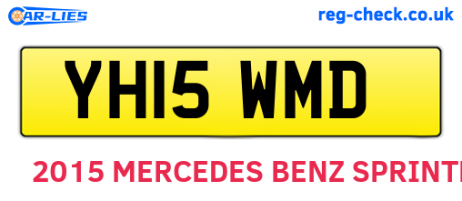 YH15WMD are the vehicle registration plates.