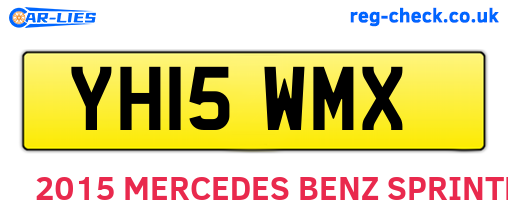 YH15WMX are the vehicle registration plates.