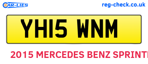 YH15WNM are the vehicle registration plates.