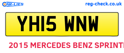 YH15WNW are the vehicle registration plates.