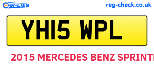 YH15WPL are the vehicle registration plates.