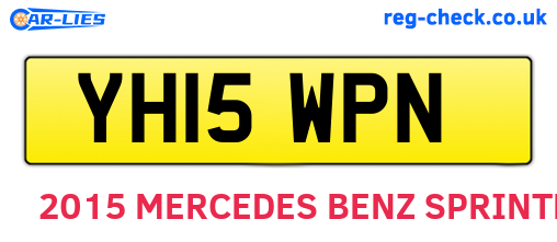 YH15WPN are the vehicle registration plates.