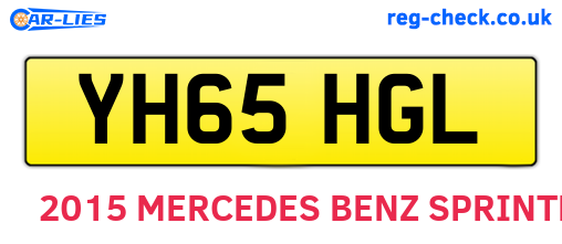 YH65HGL are the vehicle registration plates.