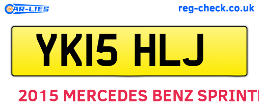 YK15HLJ are the vehicle registration plates.