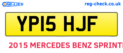 YP15HJF are the vehicle registration plates.