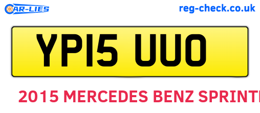 YP15UUO are the vehicle registration plates.