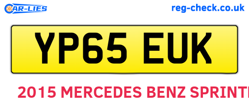 YP65EUK are the vehicle registration plates.