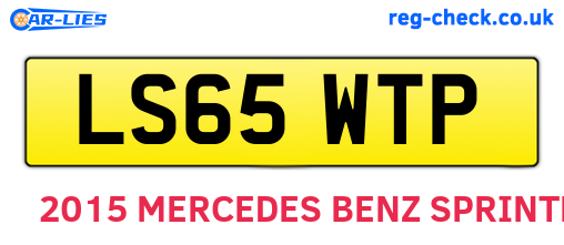 LS65WTP are the vehicle registration plates.