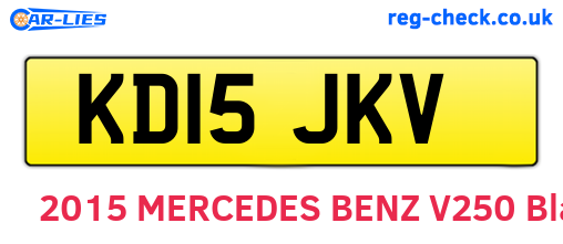 KD15JKV are the vehicle registration plates.