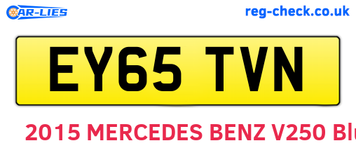 EY65TVN are the vehicle registration plates.