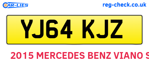 YJ64KJZ are the vehicle registration plates.