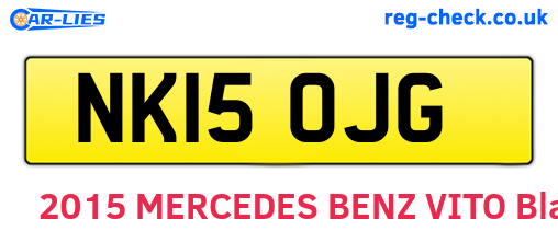 NK15OJG are the vehicle registration plates.
