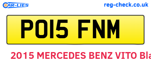 PO15FNM are the vehicle registration plates.