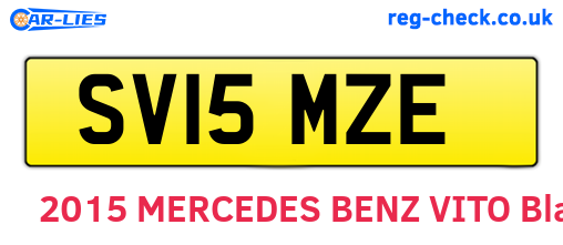 SV15MZE are the vehicle registration plates.