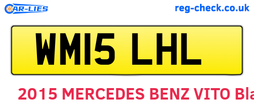 WM15LHL are the vehicle registration plates.