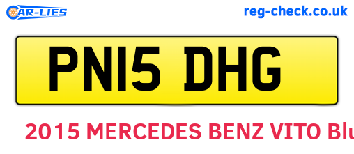 PN15DHG are the vehicle registration plates.