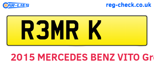 R3MRK are the vehicle registration plates.