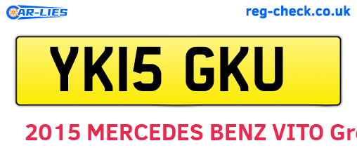 YK15GKU are the vehicle registration plates.