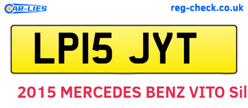 LP15JYT are the vehicle registration plates.