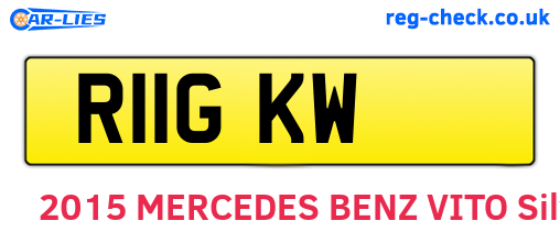 R11GKW are the vehicle registration plates.