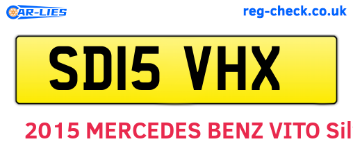 SD15VHX are the vehicle registration plates.