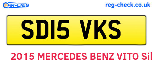 SD15VKS are the vehicle registration plates.