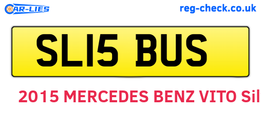 SL15BUS are the vehicle registration plates.